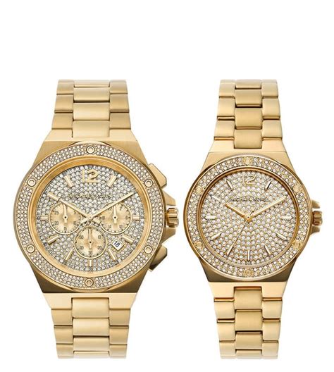 mk couple watch|michael kors lennox gold couple.